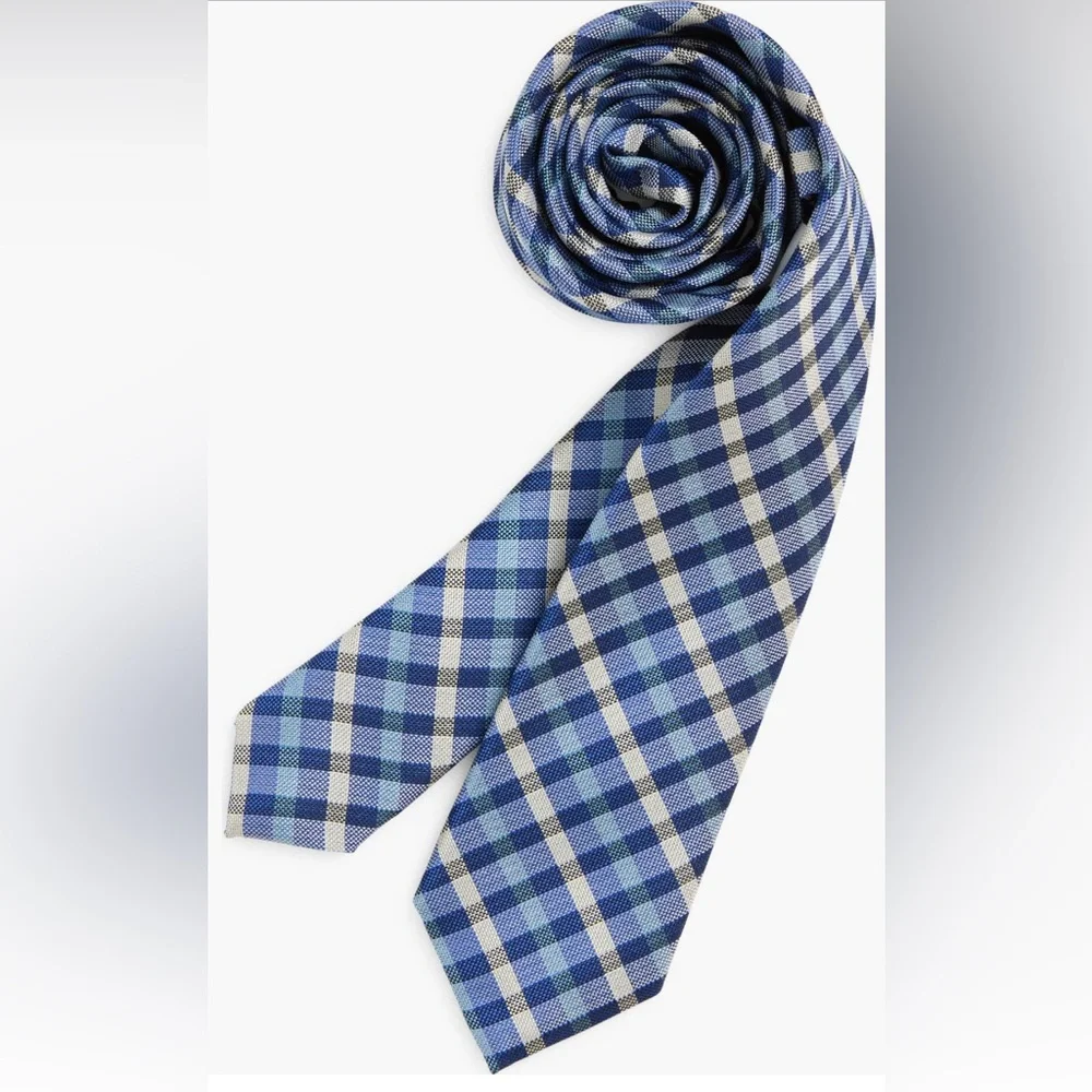 Nordstrom Boys Palo Alto Check Silk Blend Tie